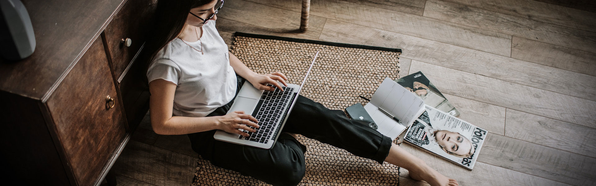 Mujer notebook