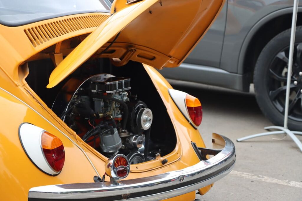 Motor de un escarabajo Volskwagen Expo Autos 2024