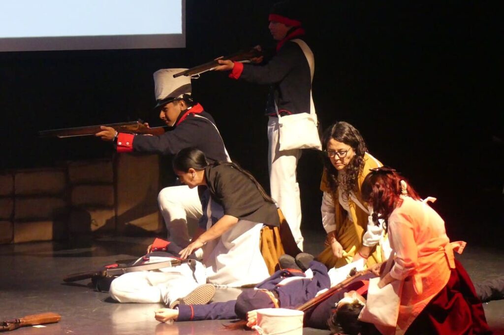 Representación de batalla en radioteatro