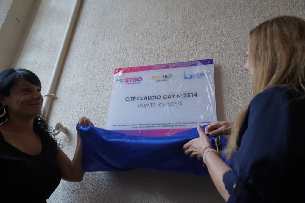 Placa inaugural del proyecto