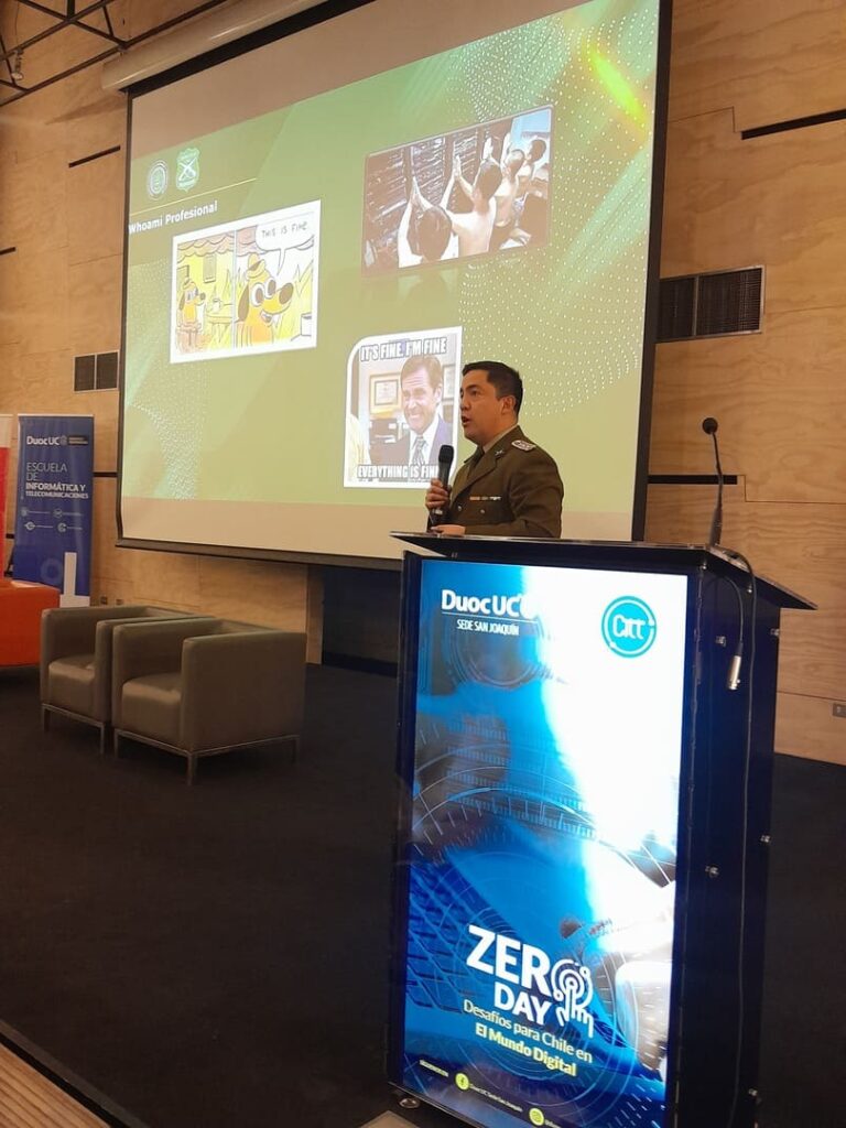 Presentación Carabineros jornada Zero Day Duoc UC San Joaquín